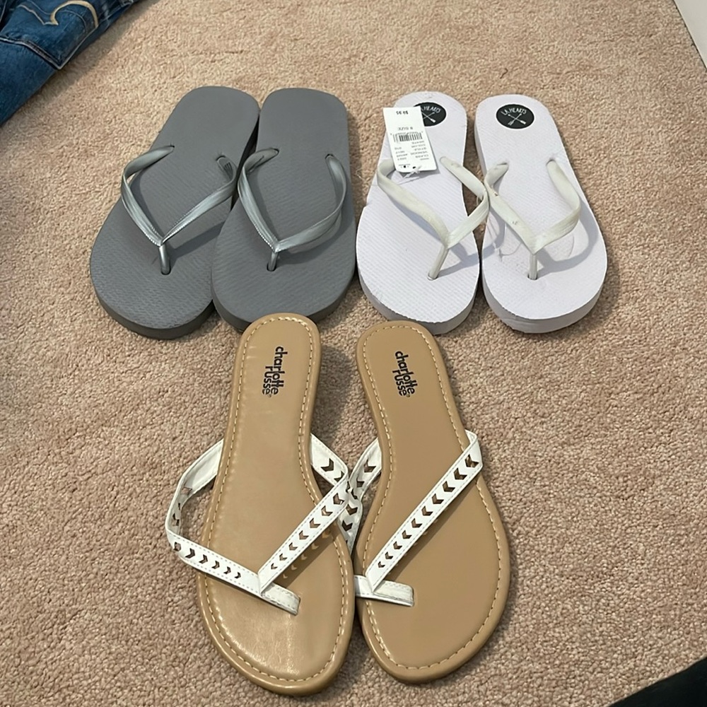 LA Hearts Charlotte Russ Flip Flops Bundle 8